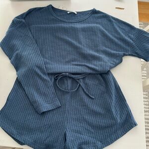 NWT waffle knit pajama set size Med